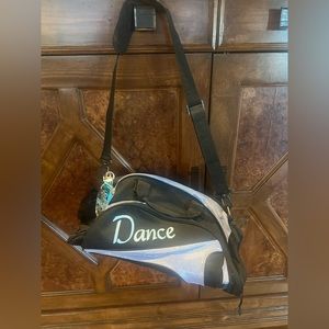 black and blue glitter dance bag!